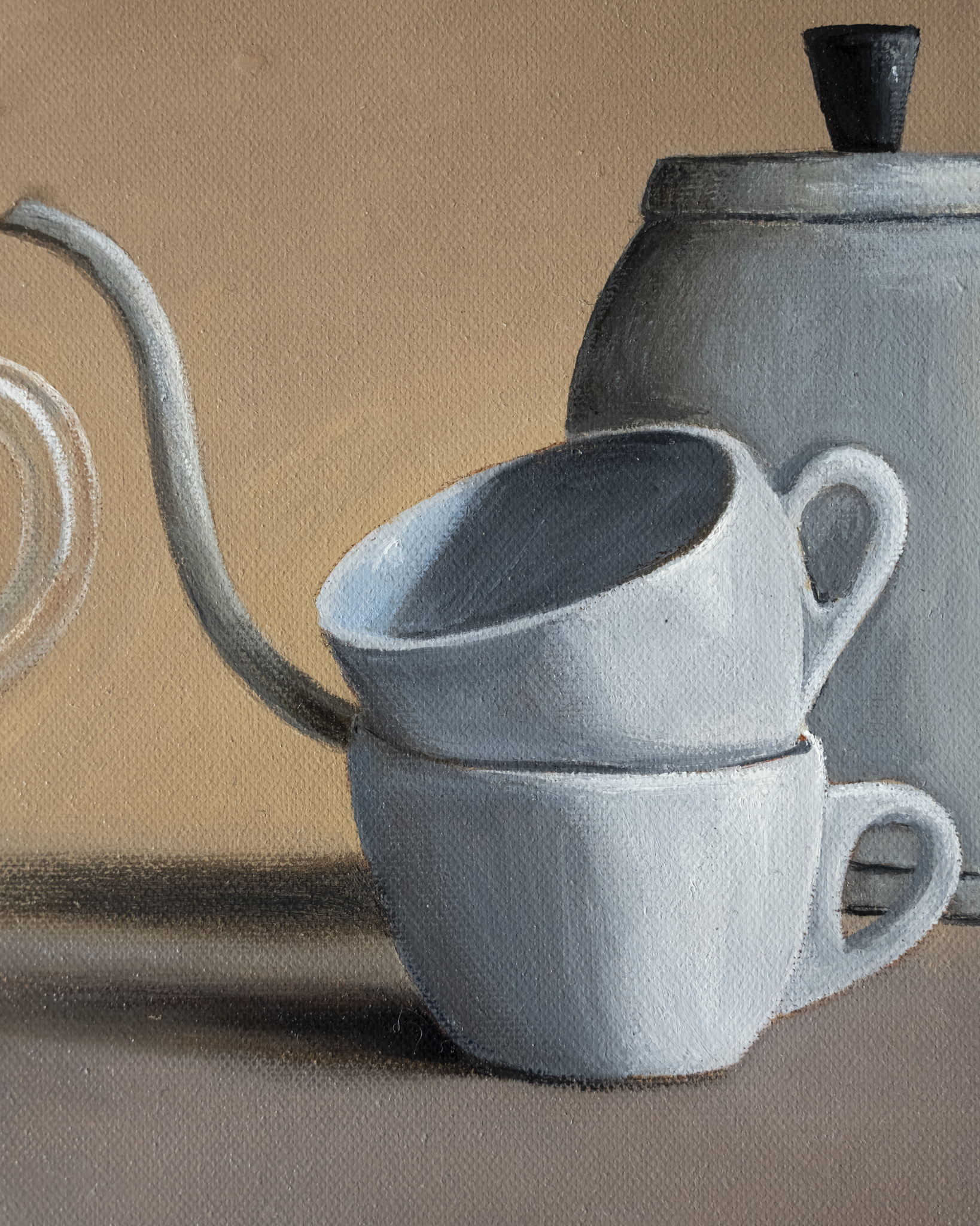 Pour Over setup still life print